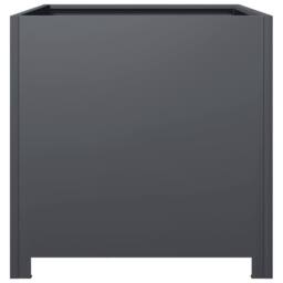 Berkfield Home Durable Garden Planter Anthracite 50x50x50 cm Steel in Charcoal - Size: 50 x 50 x 50 cm - thumbnail 5