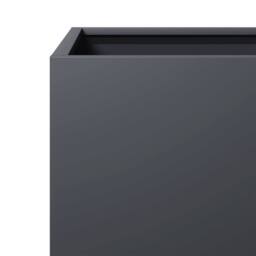 Berkfield Home Durable Garden Planter Anthracite 50x50x50 cm Steel in Charcoal - Size: 50 x 50 x 50 cm - thumbnail 7