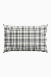 Helena Springfield 'Cosy Check' Brushed Cotton Duvet Cover Set in Grey - Size: Single - thumbnail 3