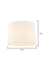 BHS Lighting Mira Small Linen Easy Fit Light Shade in Natural - Size: 25 cm diameter x 19 cm high - thumbnail 5