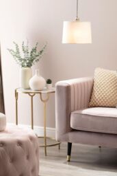 BHS Lighting Mira Small Linen Easy Fit Light Shade in Natural - Size: 25 cm diameter x 19 cm high - thumbnail 4