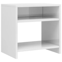 Berkfield Home Bedside Cabinets 2 pcs High Gloss White 40x30x40 cm Engineered Wood - Size: 40 x 30 x 40 cm - thumbnail 4