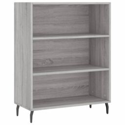 Berkfield Home Shelf Cabinet Grey Sonoma 69.5x32.5x90 cm Engineered Wood - thumbnail 2