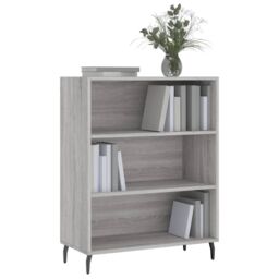 Berkfield Home Shelf Cabinet Grey Sonoma 69.5x32.5x90 cm Engineered Wood - thumbnail 3