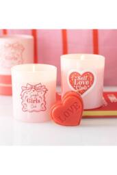 KDMD Self Love Club Coconut Candle - 35-Hour Paraffin Wax Gift in Pink - thumbnail 5