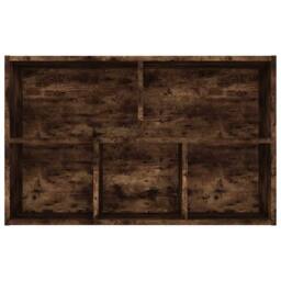 Berkfield Home Classic Book Cabinet/Sideboard Smoked Oak 50x25x80 cm Engineered Wood in Brown - Size: 50 x 25 x 80 cm - thumbnail 9