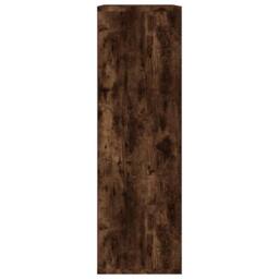 Berkfield Home Classic Book Cabinet/Sideboard Smoked Oak 50x25x80 cm Engineered Wood in Brown - Size: 50 x 25 x 80 cm - thumbnail 7