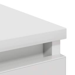 Berkfield Home Sideboard White 80x35x99 cm Engineered Wood - Size: 80 x 35 x 99 cm - thumbnail 9