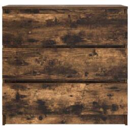 Berkfield Home Sideboard Smoked Oak 80x35x76 cm Engineered Wood in Brown - Size: 80 x 35 x 76 cm - thumbnail 6