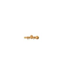 New Edge Blinds 28mm Woodland Curtain Pole Set - Natural Oak in Light Beige - Size: 60 cm - thumbnail 1