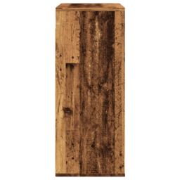 Berkfield Home Wall Cabinet Old Wood 80x33x80 cm Engineered Wood in Brown - Size: 80 x 33 x 80 cm - thumbnail 5
