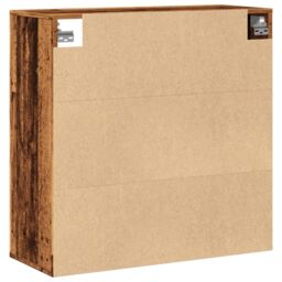 Berkfield Home Wall Cabinet Old Wood 80x33x80 cm Engineered Wood in Brown - Size: 80 x 33 x 80 cm - thumbnail 6