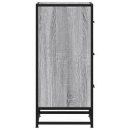 Berkfield Home Sideboard Grey Sonoma 35.5x35x76 cm Engineered Wood & Metal - thumbnail 5