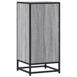 Berkfield Home Sideboard Grey Sonoma 35.5x35x76 cm Engineered Wood & Metal - thumbnail 6
