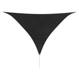 Berkfield Home Sunshade Sail Oxford Fabric Triangular 3.6x3.6x3.6 m Anthracite in Black - thumbnail 1