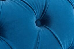 Birlea Chesterfield Sofa 3 Seater Chester Blue Velvet Studded Settee in Dark Blue - thumbnail 4