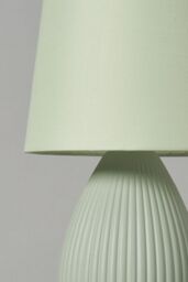 BHS Lighting Freya 2 Pack Ceramic Table Lamps in Green - thumbnail 3