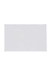 Murmur 'Stella' Cotton Percale Bath Mat in White - Size: Bath Sheet