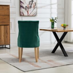 Artemis Home Ravenna Velvet Dining Chairs - Set of 2 in Green - thumbnail 6