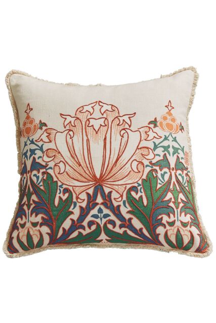 Morris & Co 'Helena' Cotton Cushion in Teal - Size: 50 cm x 50 cm - image 1