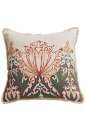 Morris & Co 'Helena' Cotton Cushion in Teal - Size: 50 cm x 50 cm