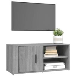 Berkfield Home TV Cabinets 2 pcs Grey Sonoma 80x31.5x36 cm Engineered Wood - thumbnail 4