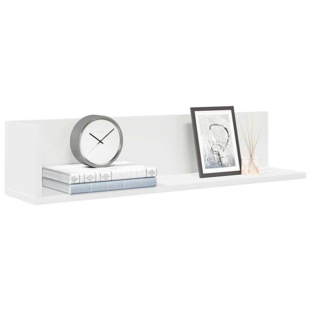 Berkfield Home Wall Shelves 2 pcs White 75x16.5x16.5 cm Engineered Wood - image 1
