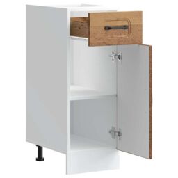 Berkfield Home Kitchen Base Cabinet Kalmar Old Wood Engineered Wood in Brown - thumbnail 5
