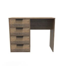Ready Assembled 2 U Fuji 4 Drawer Vanity (Ready Assembled) in Dark Brown - thumbnail 1