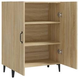 Berkfield Home Sideboard Sonoma Oak 70x34x90 cm Engineered Wood in Brown - Size: 70 x 34 x 90 cm - thumbnail 4