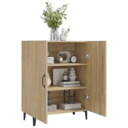 Berkfield Home Sideboard Sonoma Oak 70x34x90 cm Engineered Wood in Brown - Size: 70 x 34 x 90 cm - thumbnail 7