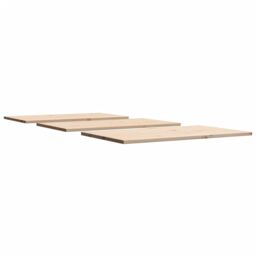 Berkfield Home Table Tops 3 pcs 80x47x1.7 cm Rectangular Solid Wood Pine in Brown - thumbnail 5