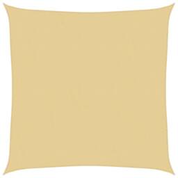 Berkfield Home Sun Shade Sail Sand 6x6 m 100% Polyester Oxford in Yellow - thumbnail 2