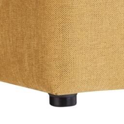 Wyld and Coco Yellow Square Footstool 38 x 38 cm Polyester Upholstery - thumbnail 5