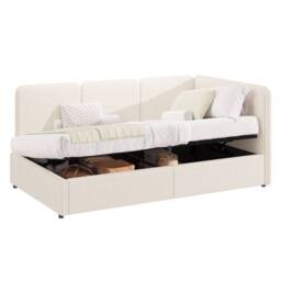 Merax Modern 3ft Single Beige Bouclé Ottoman Daybed with Reversible Corner - thumbnail 9