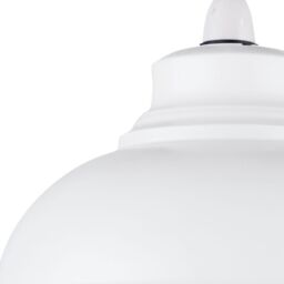 First Choice Lighting Set of 2 Domed - Cream Easy Fit Metal Pendant Shades in White - thumbnail 4