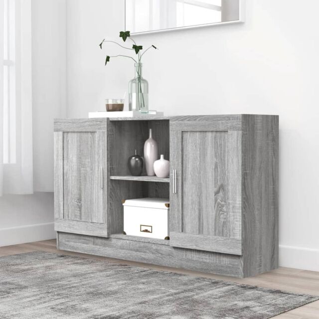 Berkfield Home Sideboard Grey Sonoma 120x30.5x70 cm Engineered Wood - image 1