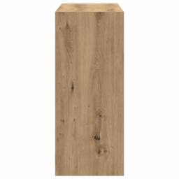 Berkfield Home Book Cabinet/Room Divider Artisan Oak 80x30x72 cm in Brown - Size: 80 x 30 x 72 cm - thumbnail 7