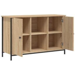 Berkfield Home TV Cabinet Sonoma Oak 100x35x65 cm Engineered Wood in Brown - Size: 100 x 35 x 65 cm - thumbnail 6
