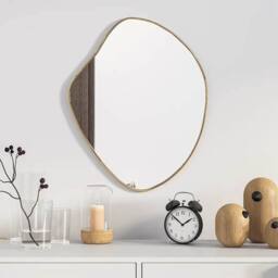 Berkfield Home Wall Mirror Gold 50x40 cm - thumbnail 2