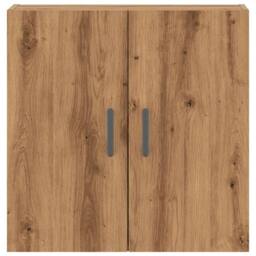 Berkfield Home Wall Cabinet Artisan Oak 60x31x60 cm Engineered Wood in Brown - Size: 60 x 31 x 60 cm - thumbnail 4