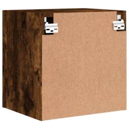 Berkfield Home TV Wall Cabinet Smoked Oak 40.5x30x40 cm Engineered Wood in Brown - thumbnail 9