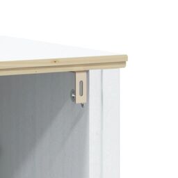 Berkfield Home 3 Piece Bathroom Furniture Set BERG White Solid Wood Pine - thumbnail 6