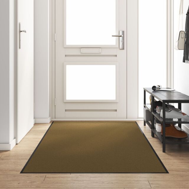 Berkfield Home Washable Brown Doormat 120x300 cm - Size: Medium - image 1