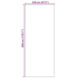 Berkfield Home Washable Brown Doormat 120x300 cm - Size: Medium - thumbnail 5