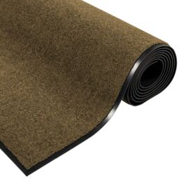 Berkfield Home Washable Brown Doormat 120x300 cm - Size: Medium - thumbnail 4
