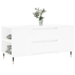 Berkfield Home Coffee Table White 102x44.5x50 cm Engineered Wood - thumbnail 3