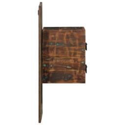 Berkfield Home Stable Bedside Cabinet Multicolour 60x32x80 cm Solid Wood Reclaimed - Size: 60 x 32 x 80 cm - thumbnail 4