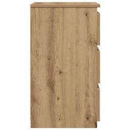 Berkfield Home Bedside Cabinet Artisan Oak 40x35x62.5 cm Engineered Wood in Brown - thumbnail 6
