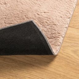 Berkfield Home Rug HUARTE Short Pile Soft & Washable Blush 160x160 cm in Pink - Size: Medium - thumbnail 5